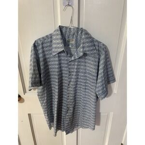 Vintage Manhattan Tuscany Prints Men's Shortsleeved  Button Up Shirt 16-33